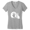 hand Women's V-Neck T-Shirt