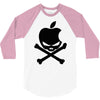 apple skull 3/4 Sleeve Shirt