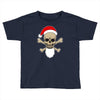 santa skull and crossbones Toddler T-shirt