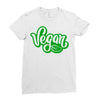 vegan 2 Ladies Fitted T-Shirt
