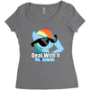 deal with it Women's Triblend Scoop T-shirt