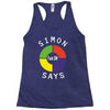 simon says funny Racerback Tank