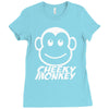 cheeky monkey funny Ladies Fitted T-Shirt