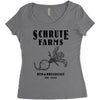 Schrute Farms Women's Triblend Scoop T-shirt