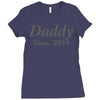 personalised daddy (2) Ladies Fitted T-Shirt