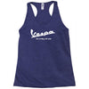 vespa its a way of life Racerback Tank