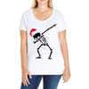 skeleton dabbing christmas Ladies Curvy T-Shirt