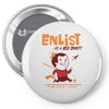 enlist Pin-back button