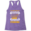 Sit In Church And Think About Fishing Racerback Tank