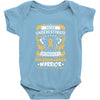 Never Underestimate the Strength of a Childhood Cancer Warrior Baby Bodysuit