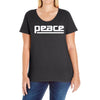 peace drum new Ladies Curvy T-Shirt