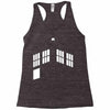 blue boxes Racerback Tank