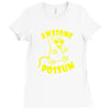 awesome possum Ladies Fitted T-Shirt