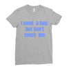 i need a hug  but don't touch me Ladies Fitted T-Shirt