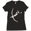 pfeil bogen archery arrow bow magic fantasy hunter schurke assasins ga Ladies Fitted T-Shirt