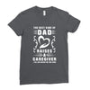 The Best Kind of Dad Raises a Caregiver Yes, She Bought Me This Shirt Ladies Fitted T-Shirt