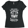 Life After Death Mess With My Daughter Women's Triblend Scoop T-shirt
