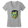 vintage frankenstein mask Women's V-Neck T-Shirt