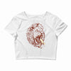 banana eating lion Crop Top