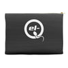 el q white logo Accessory Pouches