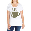 coffee (2) Ladies Curvy T-Shirt