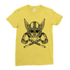 vikings head Ladies Fitted T-Shirt