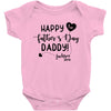 Happy First Father's Day Daddy Baby Bodysuit