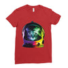 astro cat Ladies Fitted T-Shirt