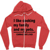 i like cooking Zipper Hoodie