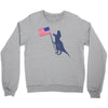 Patriotic T-Rex Crewneck Sweatshirt