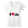 i love jet ski racing Women's V-Neck T-Shirt