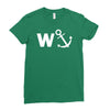 w anchor funny pub joke Ladies Fitted T-Shirt