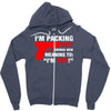 packing heat   i'm hot Zipper Hoodie