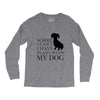 SORRY I CAN'T I HAVE PLANS WITH MY DOG Long Sleeve Shirts
