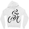 bike rider biker cyclist Zipper Hoodie