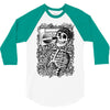 boombox skull 3/4 Sleeve Shirt