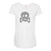 Skull Ghost Maternity Scoop Neck T-shirt