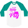 pig lover 3/4 Sleeve Shirt