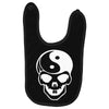 yin yang skull (2) Baby Bibs