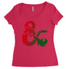 dungeons dragons logo Women's Triblend Scoop T-shirt