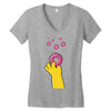 homer donuts Women's V-Neck T-Shirt
