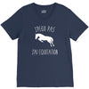 j'peux pas j'ai &eacute;quitation blc V-Neck Tee