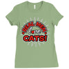 real men love cats (3) Ladies Fitted T-Shirt