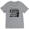 There's Nothing a Little Starbucks and Disney Can't Fix V-Neck Tee