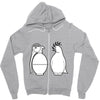 peace and hate can you tell the difference Zipper Hoodie