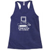 computer science pc nerd gamer zocker shooter funny Racerback Tank