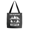 Life Is Better Around The Campfire Tote Bags