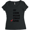Lgbt Checklist Women's Triblend Scoop T-shirt