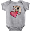 bunny rabbit love Baby Bodysuit