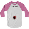 i'm fine gunshot 3/4 Sleeve Shirt